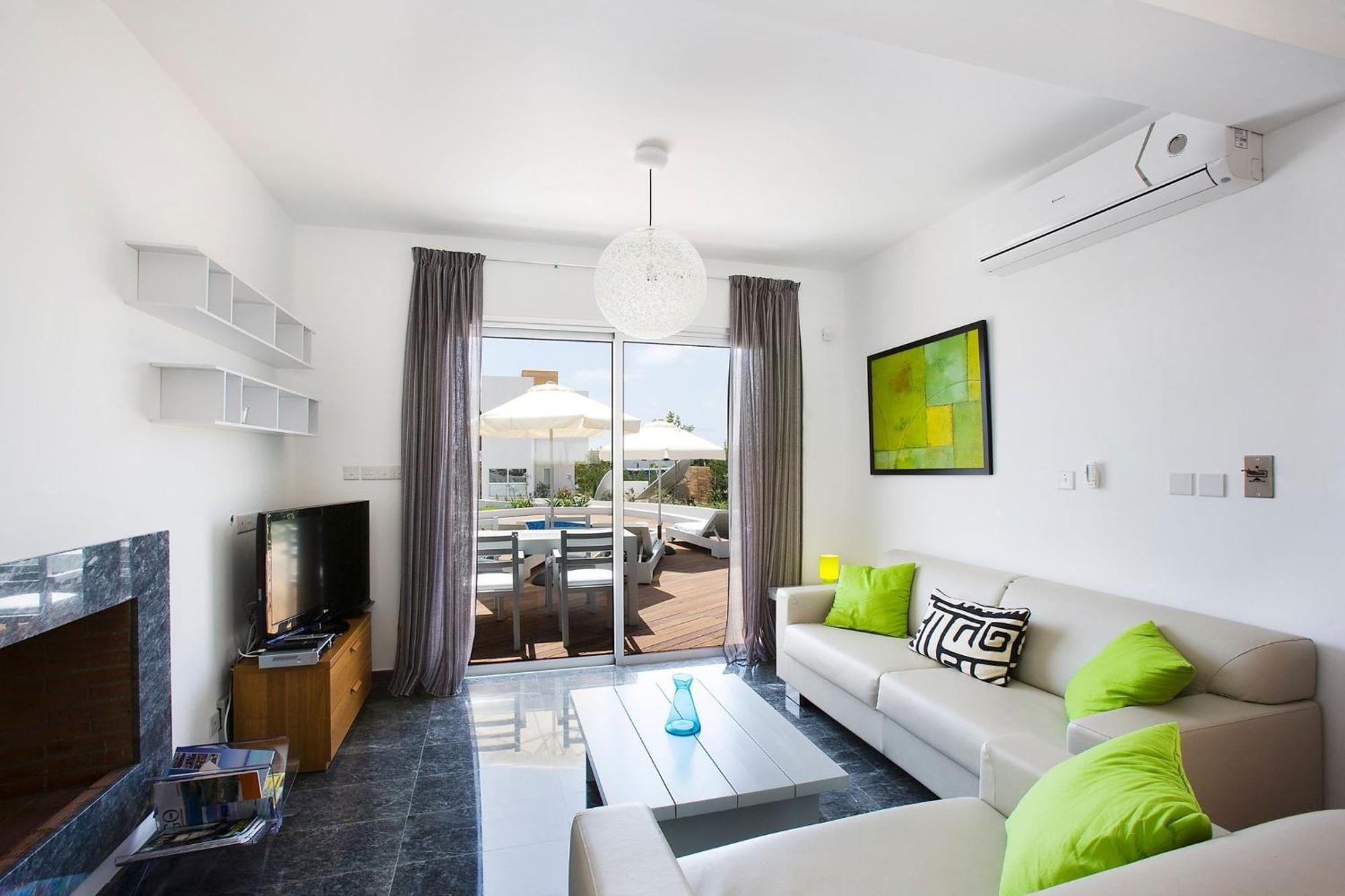 Luxury Cyprus Indigo Private Pool Sea View 1 Bdr Villa Paphos